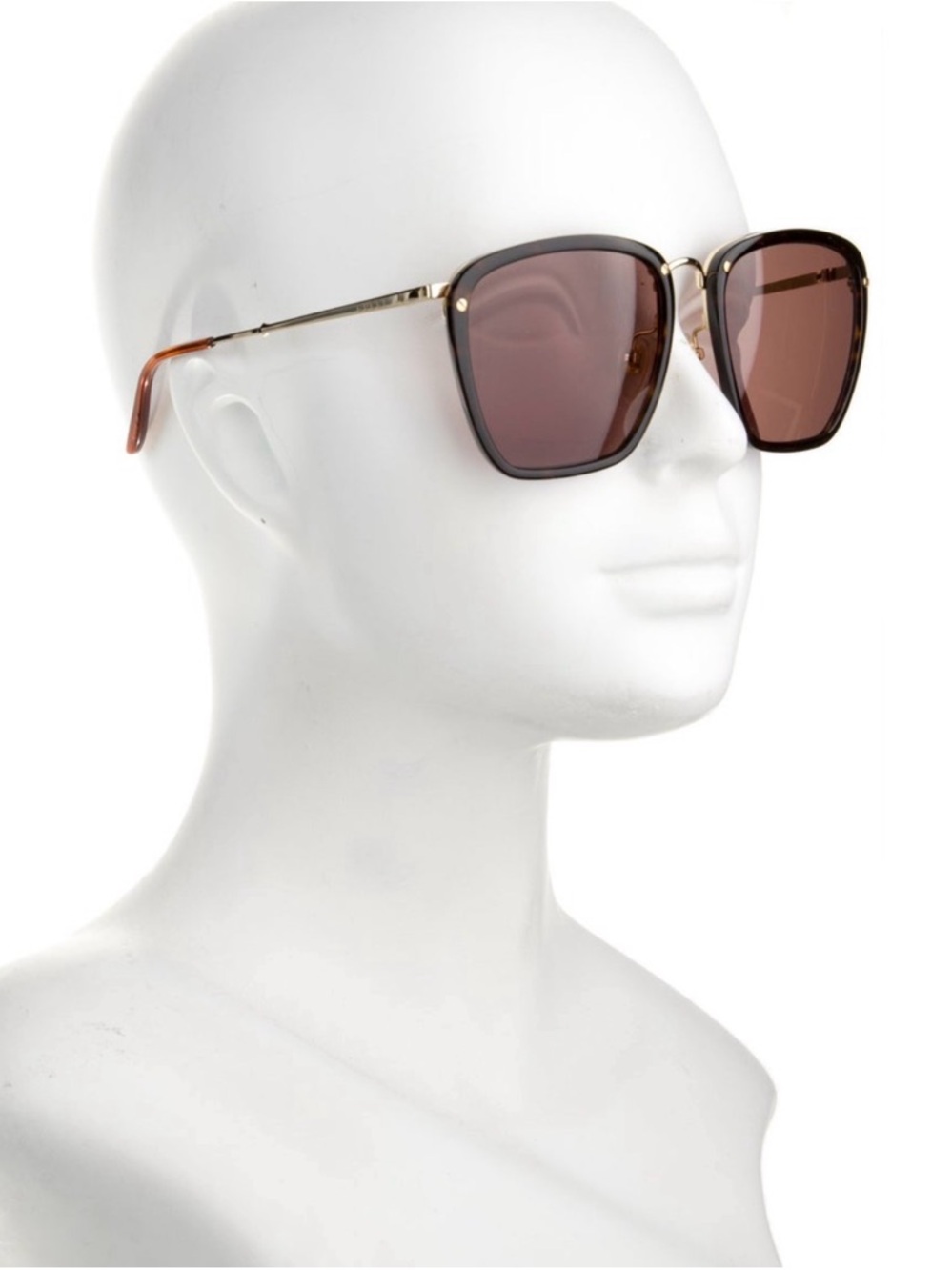 Gucci Logo Square Acetate & Metal 56mm Unisex Sunglasses